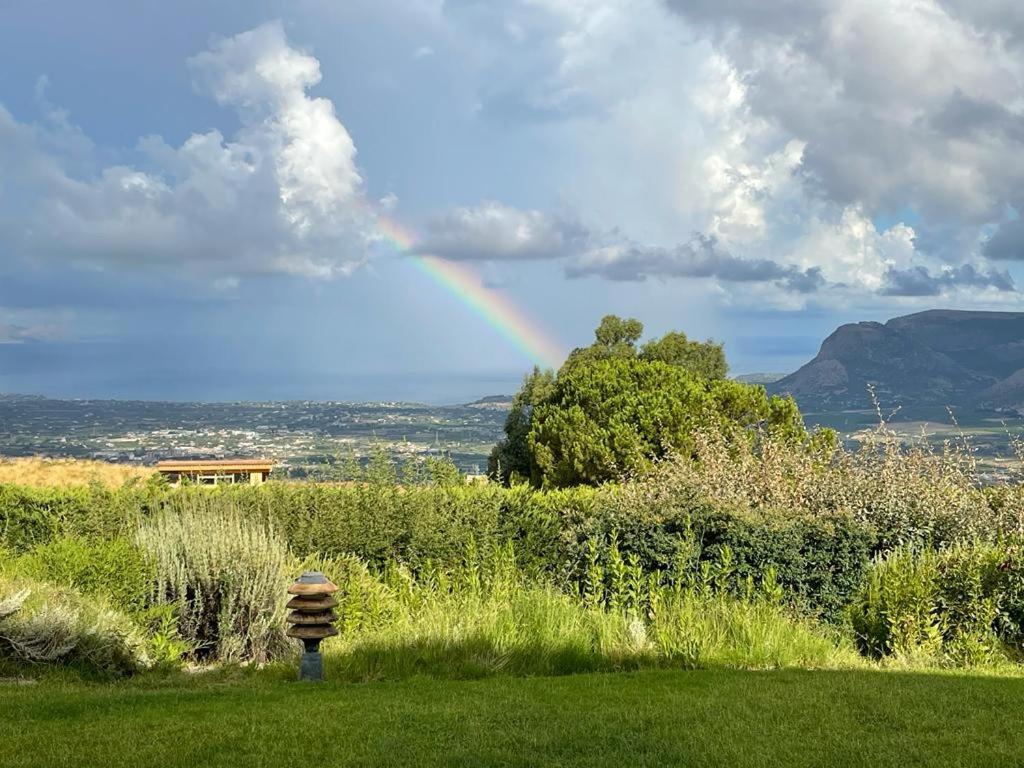 Villa Siciliana Con Piscina E Vista Panoramica Sul Mare Borgetto Exterior foto