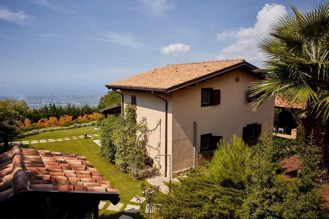 Villa Siciliana Con Piscina E Vista Panoramica Sul Mare Borgetto Exterior foto